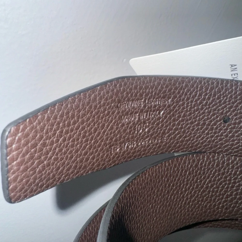 Tom ford Black Belt with Silver T Buckle - size 105 - Picture 4 of 6